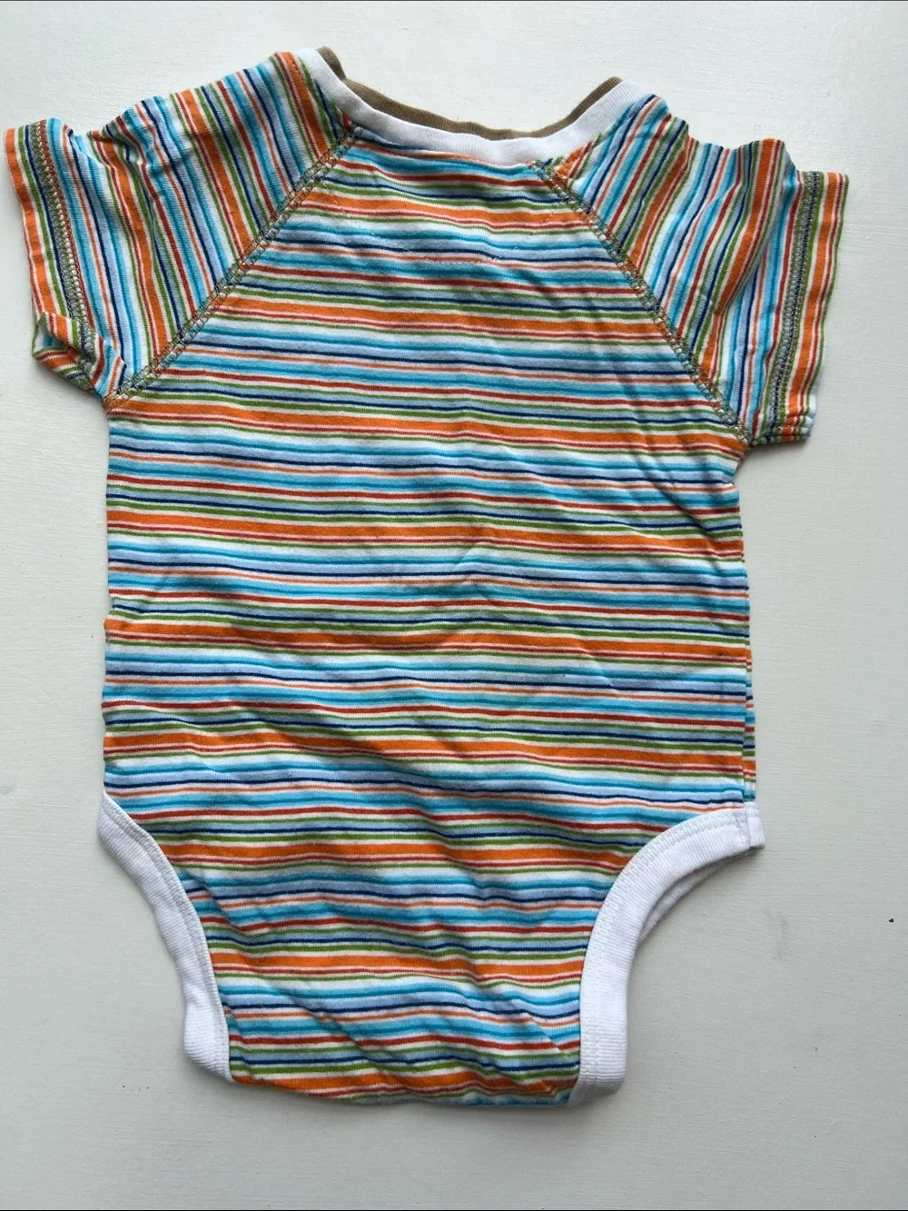Striped Multicolor Baby One-Piece Bodysuit
